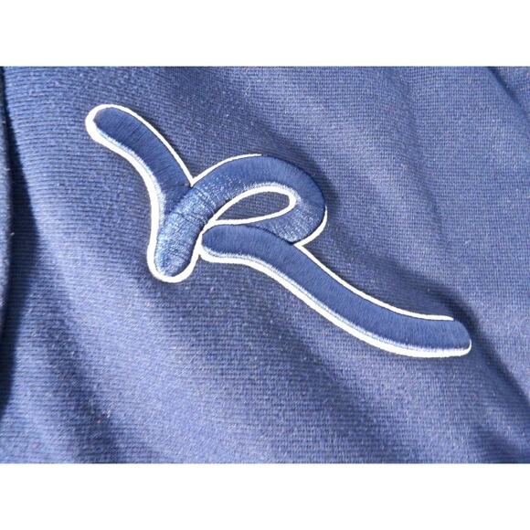 Rocawear Hoodie Mens 5XB Full Zip Navy Blue Y2K Hip Hop Urban Logo Rap READ FLAW - Picture 9 of 13